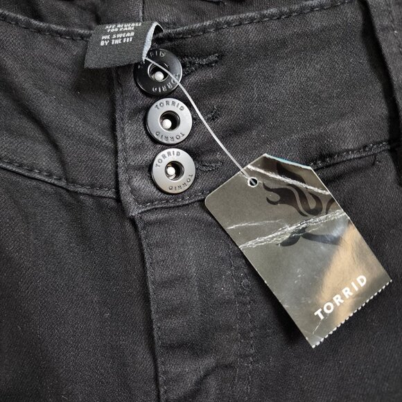 Torrid Black Stretch Denim Jeggings Women’s Size 18XS Skinny Jeans New - Picture 2 of 11